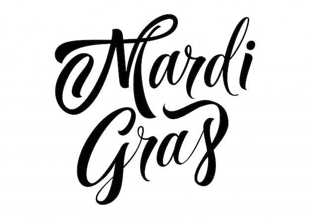 Mardi gras-letters