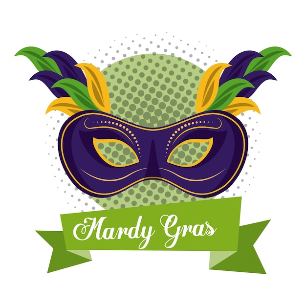 Mardi gras masker pictogram