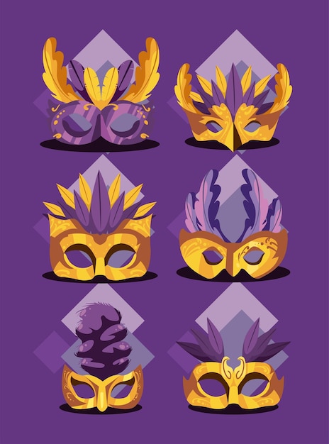 Mardi gras maskers