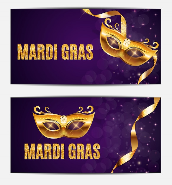 Mardi gras party mask holiday poster background. vector illustration