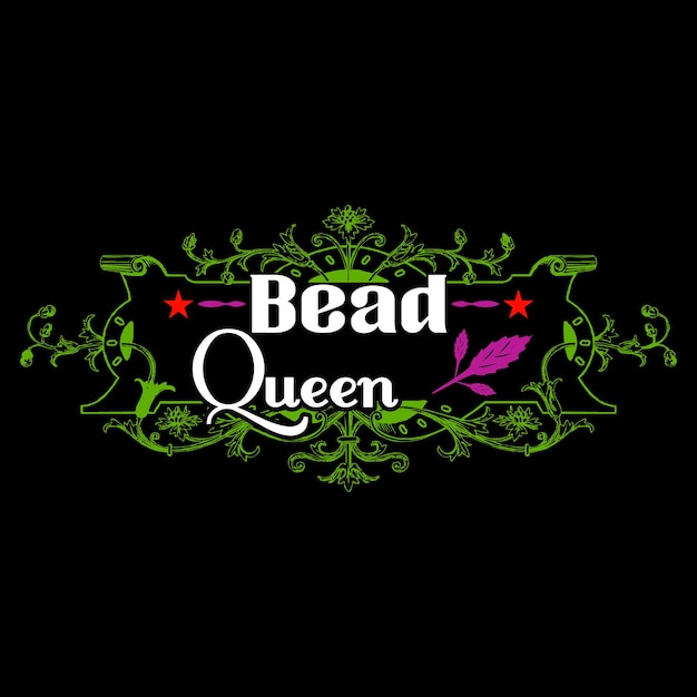 MARDI GRAS QUEEN T-SHIRT DESIGN