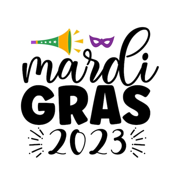 Mardi gras SVG design cut files