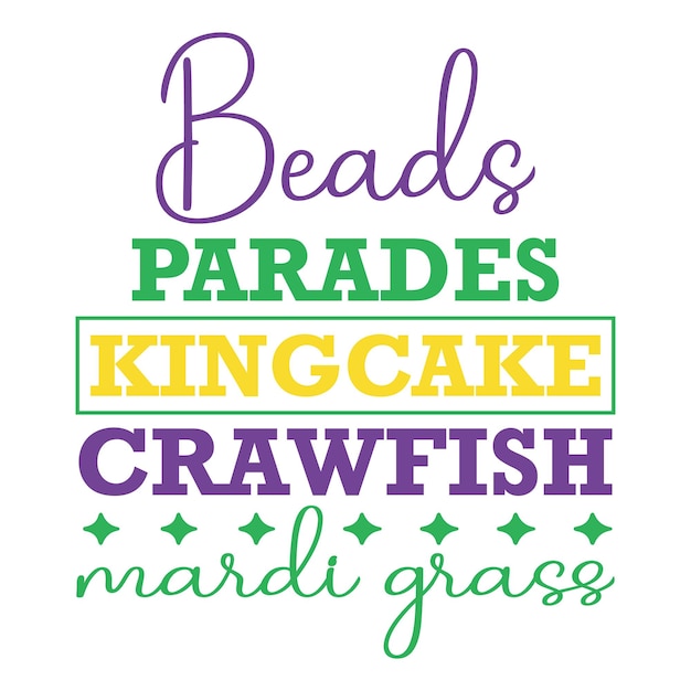 mardi gras svg design