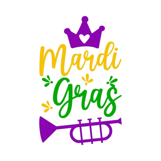 Vector mardi gras svg and tshirt design