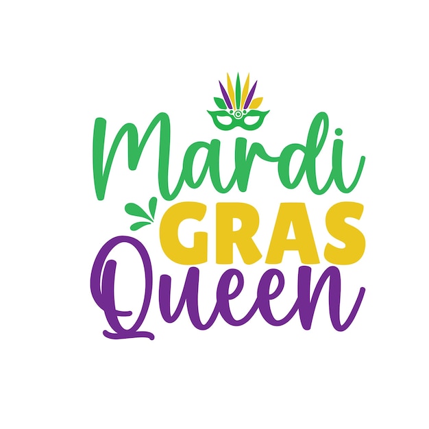 Дизайн типографии Mardi gras svg