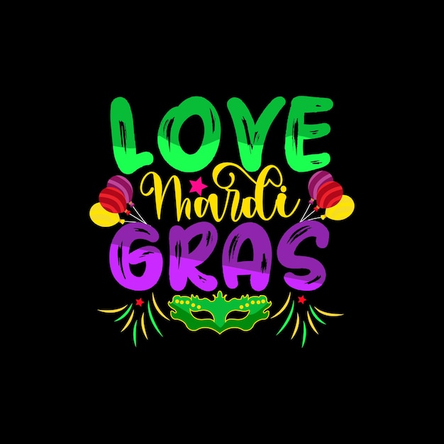 Vettore mardi gras t-shirt design, tipografia mardi gras, illustrazione vettoriale