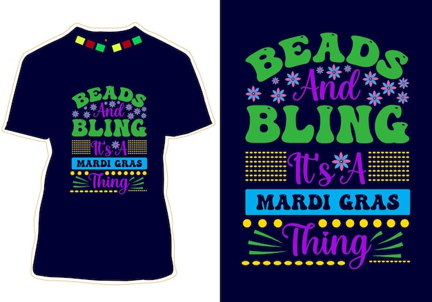 Mardi Gras T-Shirt Design Vector