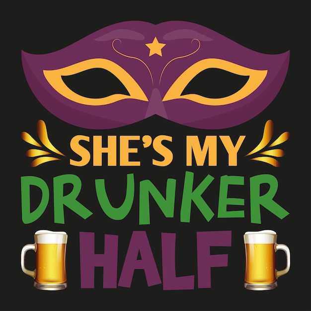 Mardi gras t-shirt design