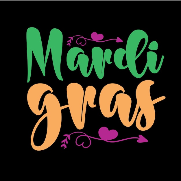 Design della maglietta mardi gras