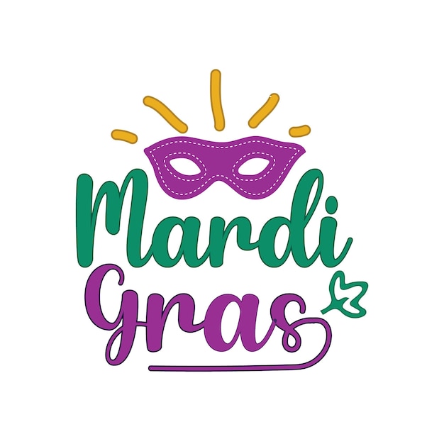 Vettore mardi gras t-shirt design