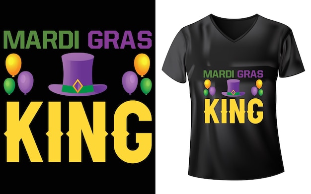 Vector mardi gras t-shirt ontwerp