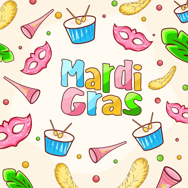 Mardi grass background