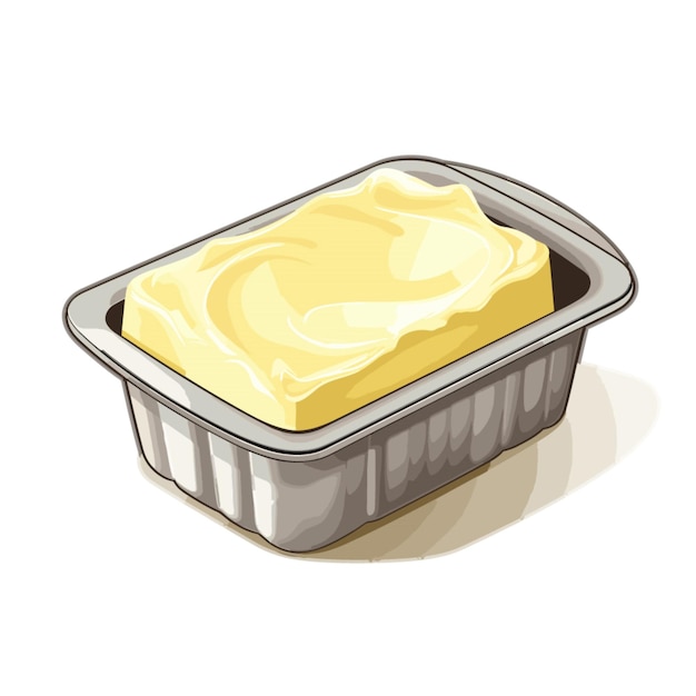 Vector margarine vector on white background