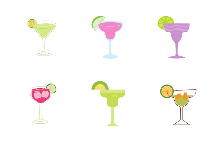 Margarita cocktail icon. Cocktails Icons