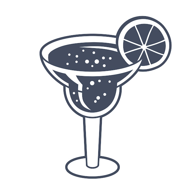 Vettore l'icona del cocktail margarita