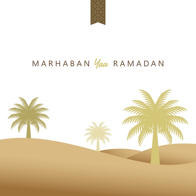 Marhaban ramadan islamic background