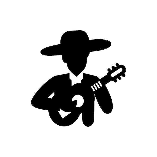 Vector mariachi music icon