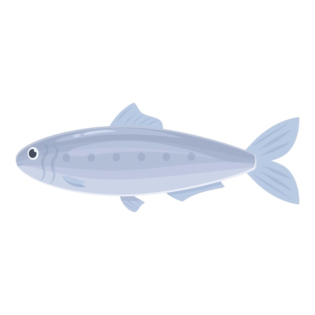 Vector mariene sardine pictogram cartoon vector vis zeevruchten zeedier