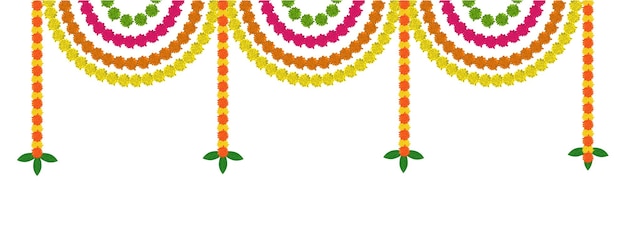 украшение из цветов бархатцев для свадьбы и фестиваля с прозрачным фоном