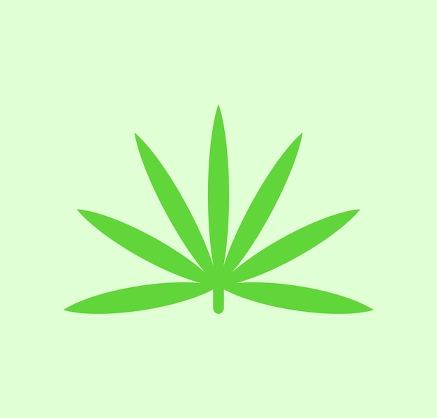 Marihuana cannabis blad onkruid vector illustratie icoon