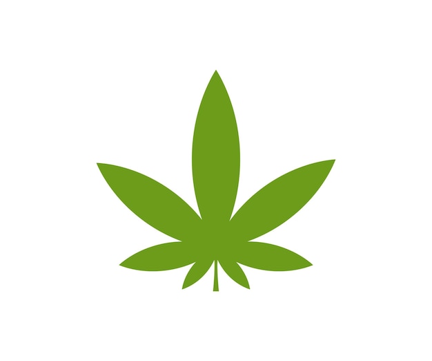 Marihuana Logo Cannabis Hennepblad vector
