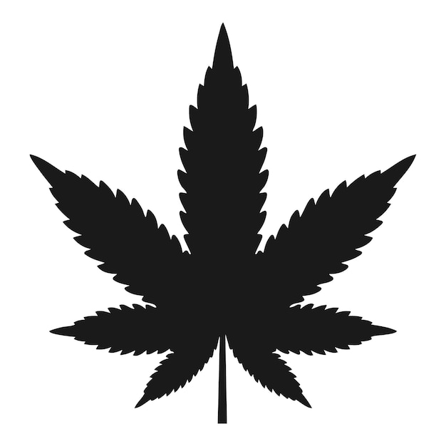 Marijuana cannabis leaf icon