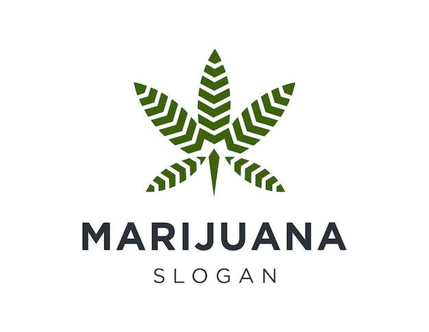 Disegno del logo di marijuana