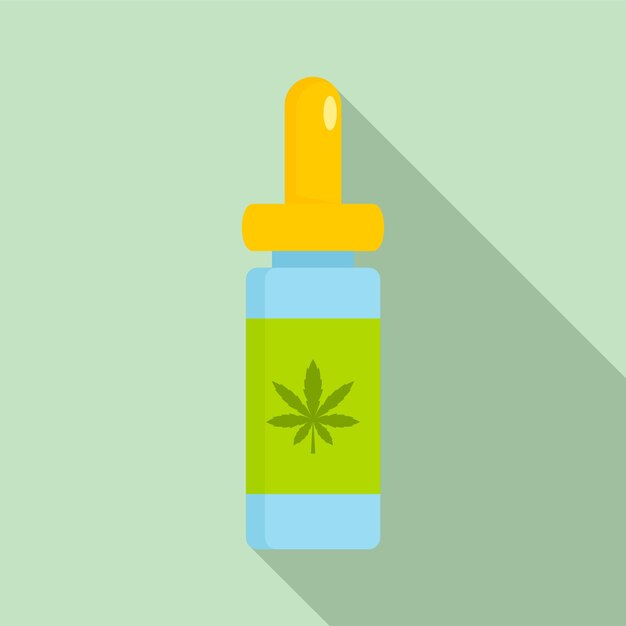 Vettore icona di rilascio medico di marijuana illustrazione piatta dell'icona vettoriale di rilascio medico di marijuana per il web design