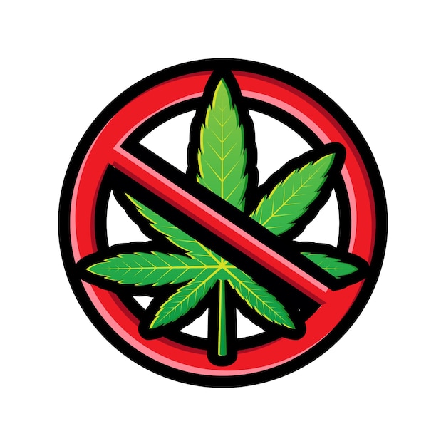 marijuana stop sign design