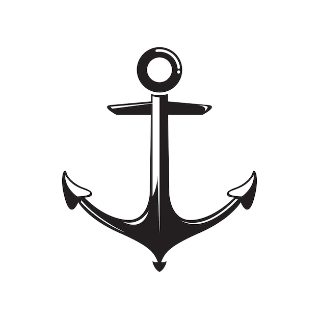 Premium Vector | Marine anchor icon vector isolated on a white background.