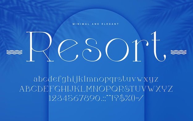 Marine elegant font glamour type luxury typeface