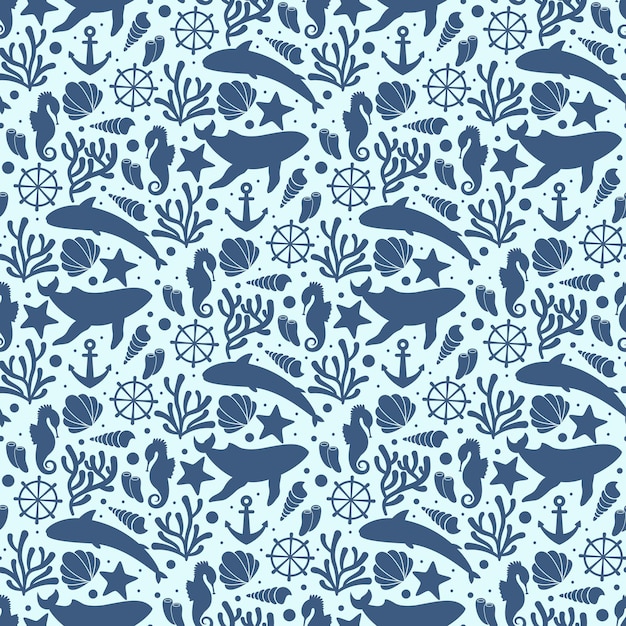 Marine life pattern