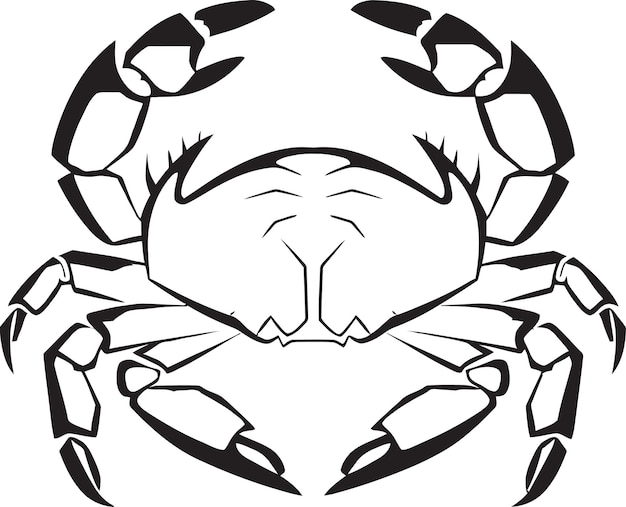 Vettore marine monarch crab vector icon tidal titan vector crab symbol