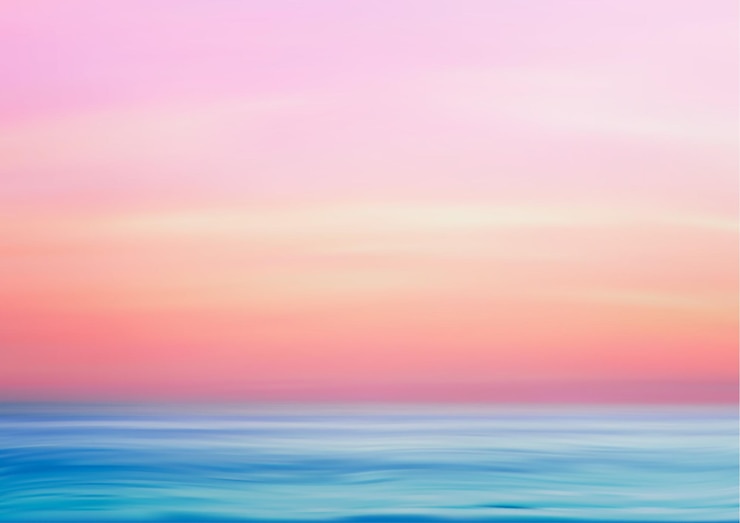 Vector marine panoramic landscape