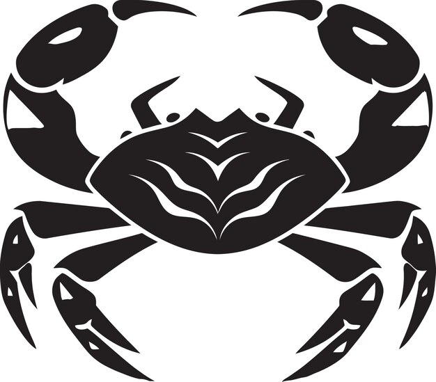 Marine sentinel vector crab symbol tidal trooper crab vector emblem