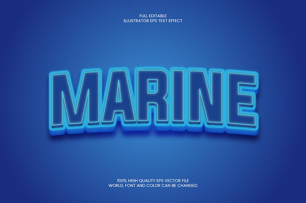 Marine Text Effect