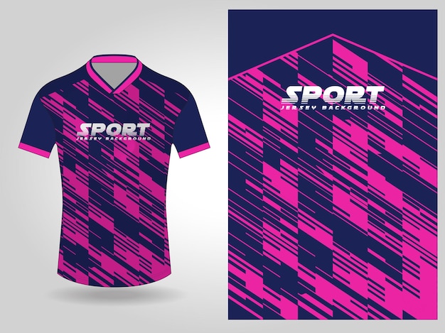 marineroze sport jersey patroon