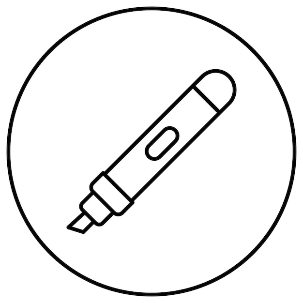 Marker icoon vector afbeelding Kan worden gebruikt voor kleuterschool