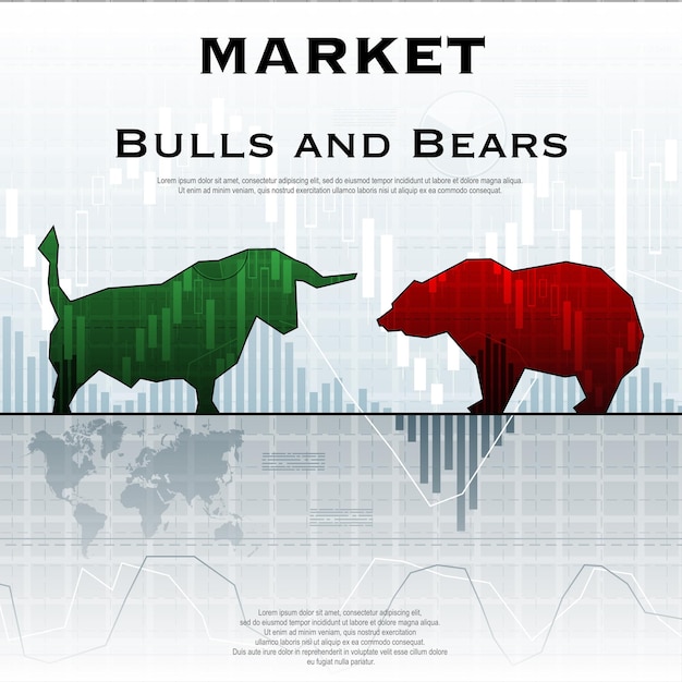 Vector market exchange background