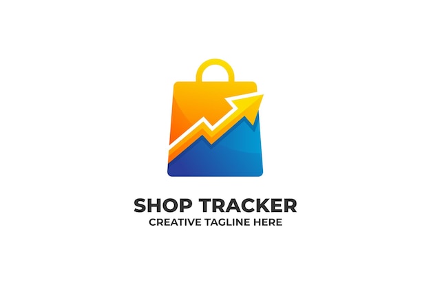 Premium Vector | Market growth economy trade gradient logo