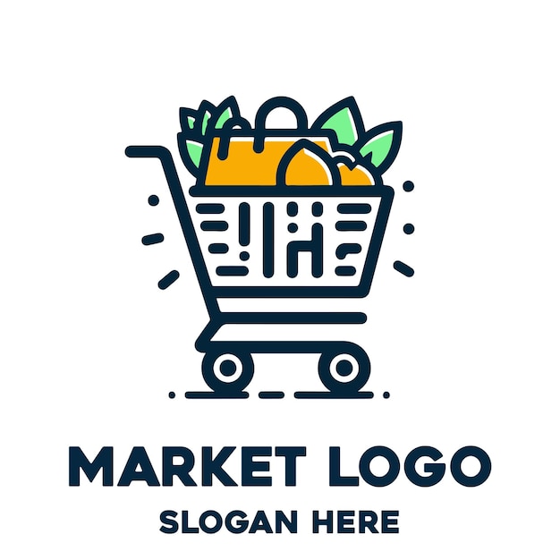 Vector market logo