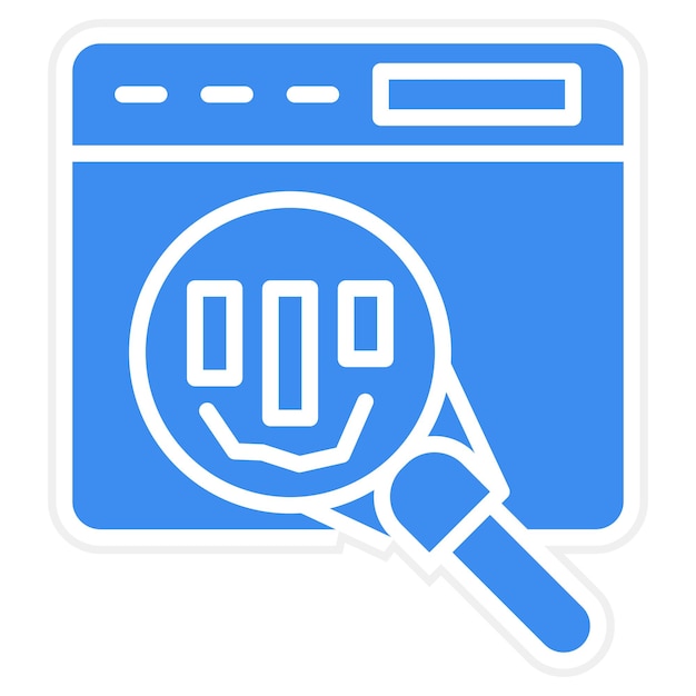 Vector market research icon style