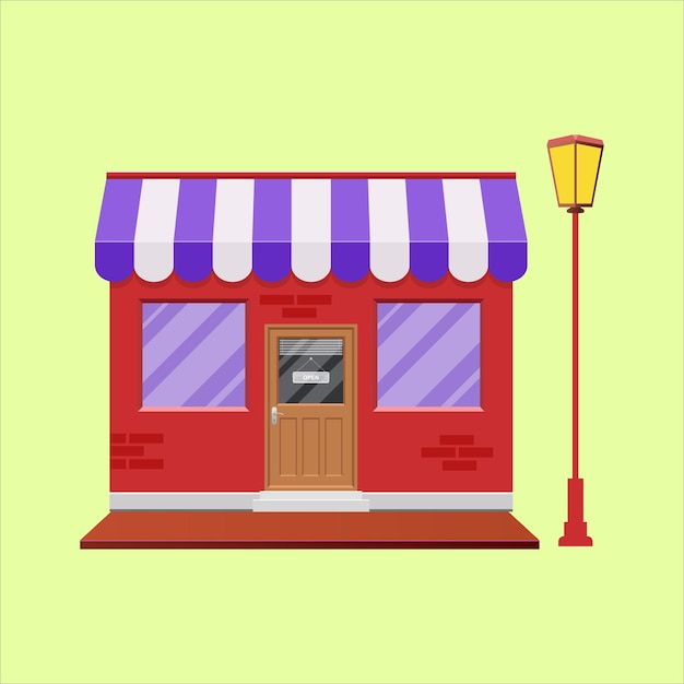 Vector market shop