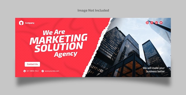 Vector marketing agency banner