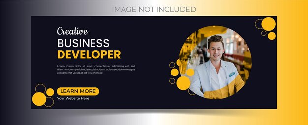 Marketing agency Facebook cover and banner template corporate social media Facebook cover design