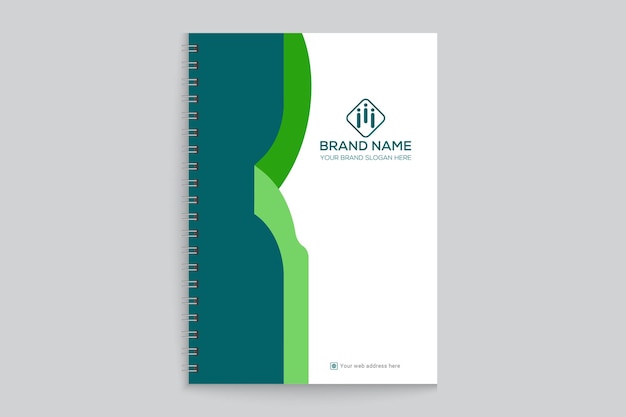 Vector marketing agency notebook cover design