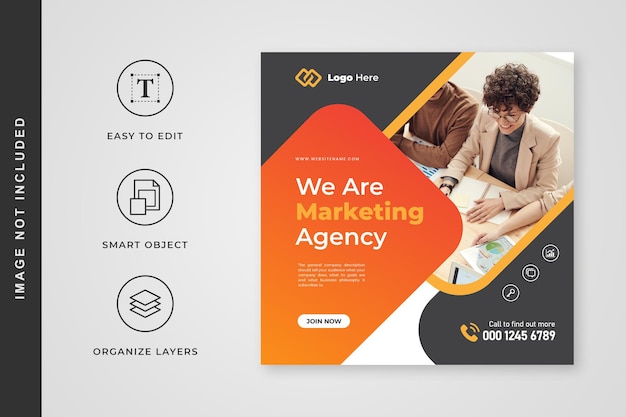 Marketing agency social media banner