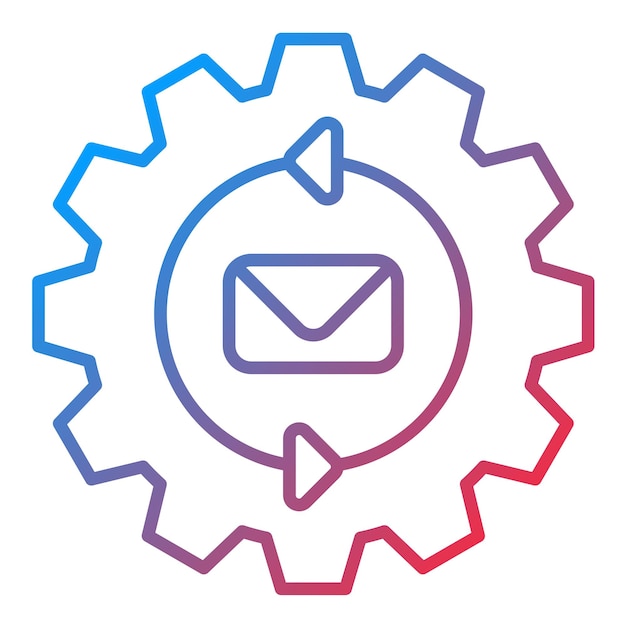Marketing Automation icoon vector afbeelding Kan worden gebruikt voor digitale marketing