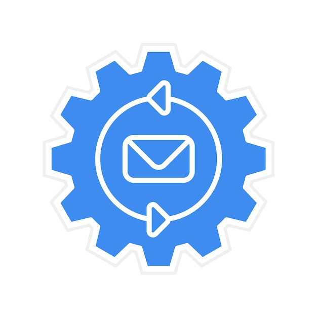 Marketing Automation icoon vector afbeelding Kan worden gebruikt voor digitale marketing