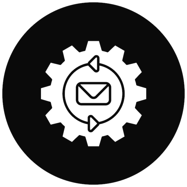 Marketing Automation icoon vector afbeelding Kan worden gebruikt voor digitale marketing